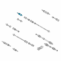 OEM 2016 Hyundai Veloster Boot Kit-Front Axle Differential Side RH Diagram - 49595-2V2A0