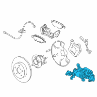 OEM Cadillac Caliper Diagram - 13300862