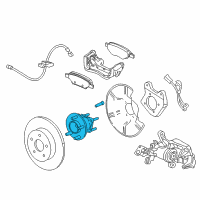 OEM Chevrolet Volt Rear Hub Diagram - 13500574