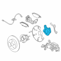 OEM 2014 Cadillac ELR Mount Bracket Diagram - 23172673