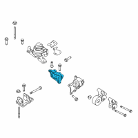 OEM 2013 Ford Explorer Front Mount Bracket Diagram - 8M8Z-6038-A