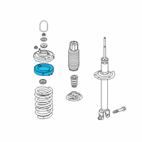 OEM 2020 Honda Clarity Rubber, Rear Spring Mounting Diagram - 52686-T6L-H01