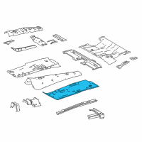 OEM 2015 Toyota RAV4 Front Floor Pan Diagram - 58112-0R011