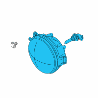 OEM BMW Z8 Headlight, High Beam Diagram - 63-12-8-377-303