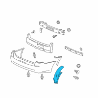 OEM 2006 Chevrolet Malibu Shield-Rear Wheelhouse Panel Diagram - 15285155