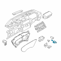 OEM 2020 Lincoln Continental Hazard Switch Diagram - GD9Z-13350-AA