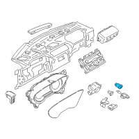 OEM Lincoln Continental Power Switch Diagram - GD9Z-10B776-AA