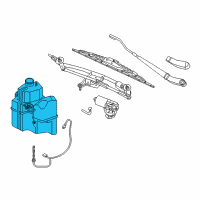OEM Ford Freestyle Reservoir Assembly Diagram - 5F9Z-17618-BA