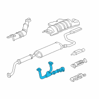 OEM 2002 Honda Odyssey Pipe A, Exhuast Diagram - 18210-S0X-A11