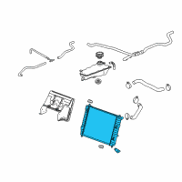 OEM 2009 Chevrolet Corvette Radiator Diagram - 15145946