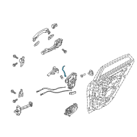 OEM 2022 Kia Rio Rod-Rear Door OUTSID Diagram - 81424H8000