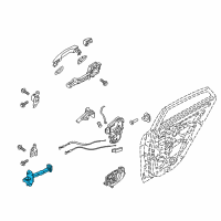 OEM 2020 Kia Rio Checker Assembly-Rear Door Diagram - 79490H8000