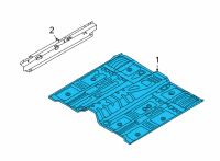 OEM 2022 Kia Sorento Panel Assembly-Floor, Ctr Diagram - 65100P4000