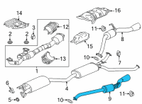OEM Honda TAIL, EX Diagram - 18340-T6Z-A51
