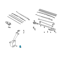 OEM 1992 Honda Civic Motor, Washer (Mitsuba) Diagram - 38512-SB0-J01