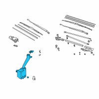 OEM 2000 Honda Civic Tank Set, Washer Diagram - 76840-S01-A02