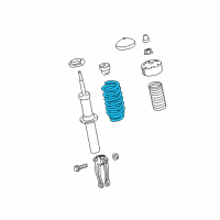 OEM 2017 Cadillac CT6 Coil Spring Diagram - 84231473