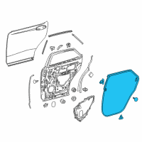 OEM 2017 Lexus RX450h WEATHERSTRIP, Rear Door Diagram - 67871-0E070