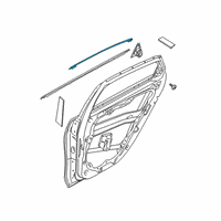 OEM 2021 Kia Forte MOULDING Assembly-Rr Dr Diagram - 83860M6010