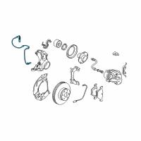 OEM 2006 BMW 525i Front Abs Wheel Speed Sensor Diagram - 34-52-6-771-700