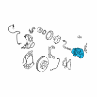 OEM 2008 BMW 528i Front Caliper Left Diagram - 34-11-6-766-557