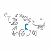 OEM 2010 BMW 535i Calliper Carrier Diagram - 34-11-6-753-661