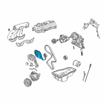 Genuine Toyota Camry Inner Timing Cover diagram
