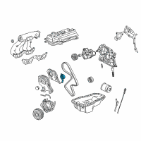 OEM 1992 Toyota Camry Tension Pulley Diagram - 13505-74011