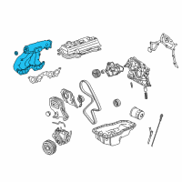 OEM 1997 Toyota Camry Manifold, Intake Diagram - 17101-74311