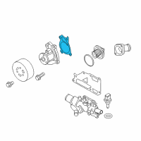 OEM Nissan Versa Note Gasket-Water Pump Diagram - 21014-ED000
