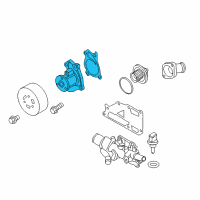 OEM Nissan Versa Note Pump Assembly Water Diagram - B1010-00Q2D