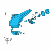 OEM 2014 Cadillac ATS Composite Headlamp Diagram - 23236365