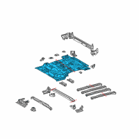 OEM Toyota Floor Pan Diagram - 58311-0C010