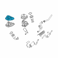 OEM Chrysler Sebring Shield-Exhaust Manifold Diagram - 4792392AA