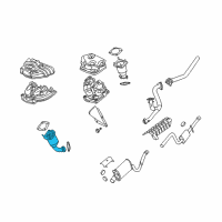 OEM 2001 Chrysler Sebring Catalytic Converter Diagram - 4764639AC