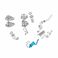 OEM 2006 Chrysler Sebring Exhaust Muffler And Tailpipe Diagram - 4578330AA