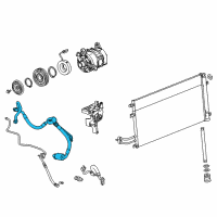 OEM 2019 Chevrolet Suburban Suction Line Diagram - 84459867