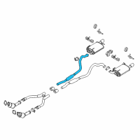 OEM 2013 Ford Mustang Exhaust Pipe Diagram - BR3Z-5A212-A