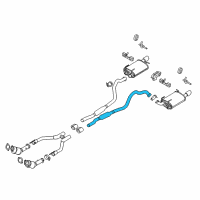 OEM 2012 Ford Mustang Exhaust Pipe Diagram - BR3Z-5A212-C