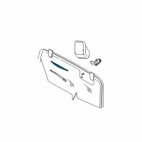 OEM 1998 Jeep Wrangler Blade-WIPER Diagram - WBF00017AB