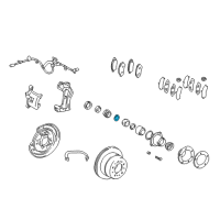 OEM Toyota Bearing Retainer Lock Ring Diagram - 90520-44038