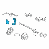 OEM 2000 Toyota Land Cruiser Caliper Diagram - 47730-60101