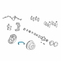 OEM 2005 Toyota Land Cruiser Brake Hose Diagram - 90947-02F25