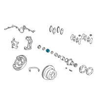 OEM 1999 Lexus LX470 Rotor, Skid Control, Rear Diagram - 43517-60020