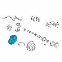 OEM 2002 Toyota Land Cruiser Splash Shield Diagram - 46503-60100