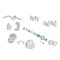 OEM 2007 Lexus LX470 Rear Axle Shaft Bearing Diagram - 90369-48001