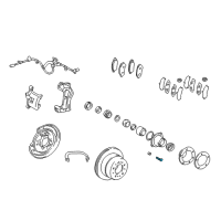 OEM 2009 Toyota Land Cruiser Hub & Bearing Bolt Diagram - 90114-12036