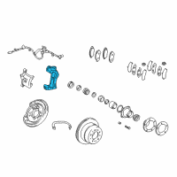 OEM 2005 Lexus LX470 Mounting, Disc Brake Diagram - 47721-60031