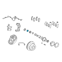 OEM 1999 Toyota Land Cruiser Bearing Retainer Diagram - 42423-60040