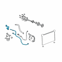 OEM 2007 GMC Sierra 2500 HD Tube Asm, A/C Evaporator Diagram - 19330881